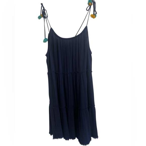 Arie Sleeveless Tiered Mini Dress with Ties Size Large - Picture 11 of 12